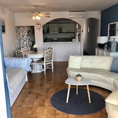 80 M2,port Rhodes D-2 Chambres, Terrasse Panoramique, Vue Sur Le Canal Principal D'empuriabrava Appartement Empuriabrava