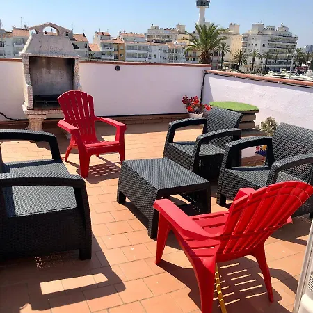 80 M2,port Rhodes D-2 Chambres, Terrasse Panoramique, Vue Sur Le Canal Principal D'empuriabrava * Empuriabrava